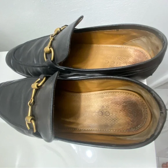 Men's Black Gucci Loafers size 8.5